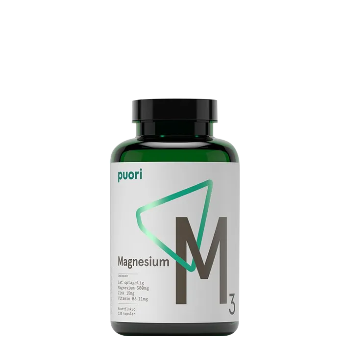Puori M3 Magnesium & Zink, Zink, 120 kapsler