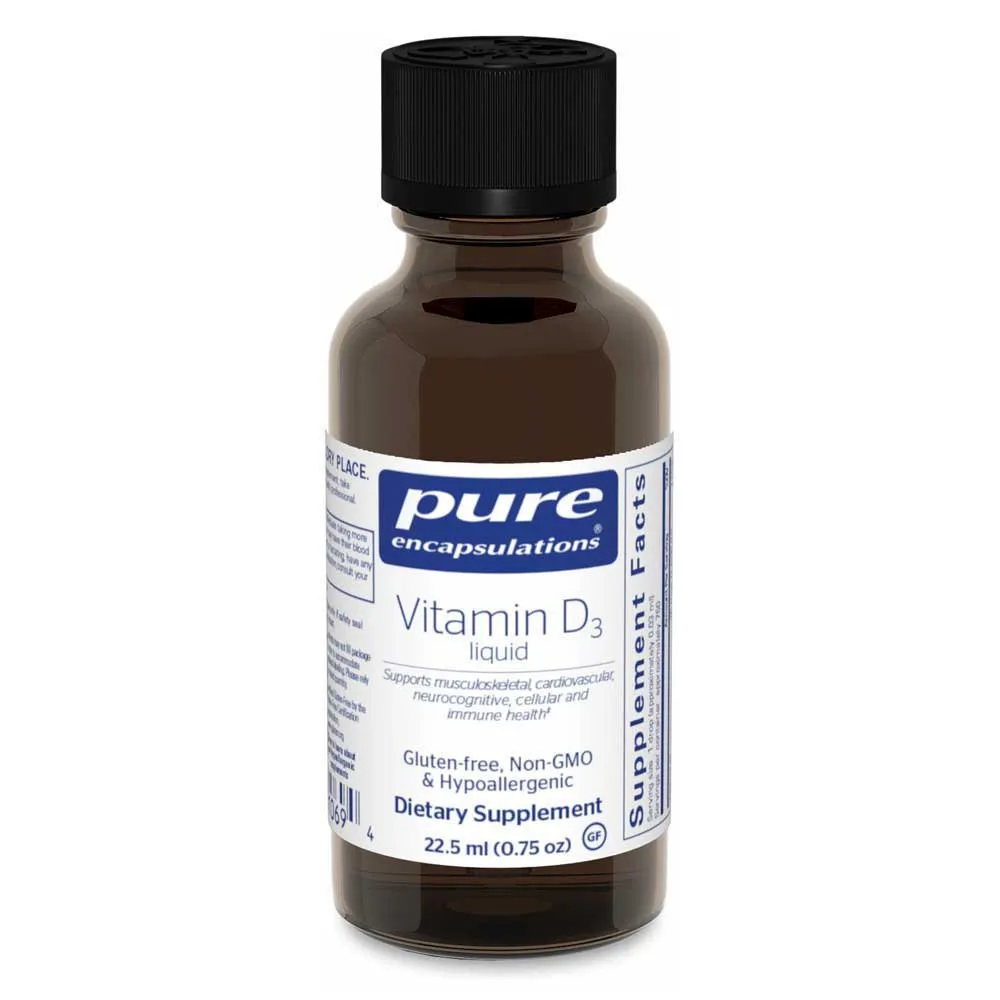 Pure Encapsulations D-vitamin Kosttilskudd 22.5ml, One size Pure Encapsulations D-vitamin Kosttilskudd 22.5ml, One size