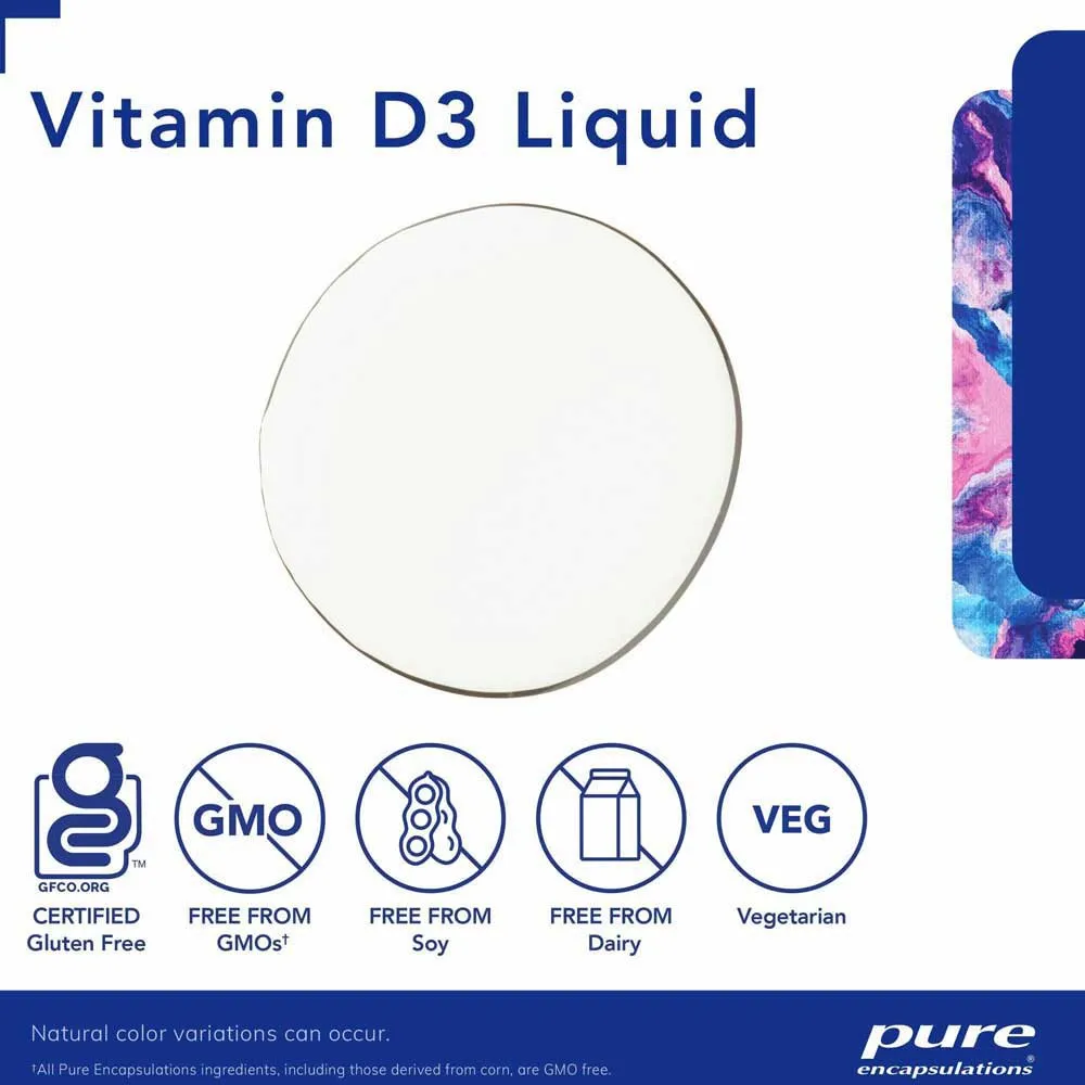 Pure Encapsulations D-vitamin Kosttilskudd 22.5ml, One size Pure Encapsulations D-vitamin Kosttilskudd 22.5ml, One size