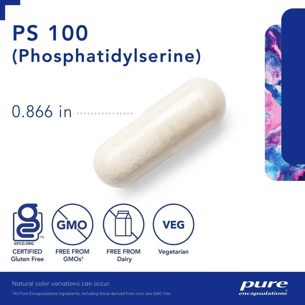 Pure Encapsulations Phosphatidyl Serine Kapsler 60 Enheter, One size