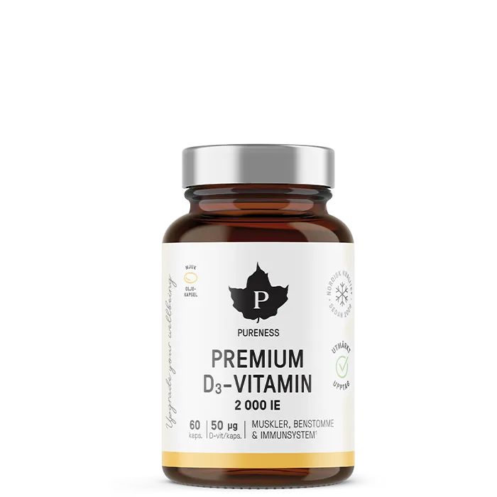 Pureness Premium D3-vitamin, 60 kapsler