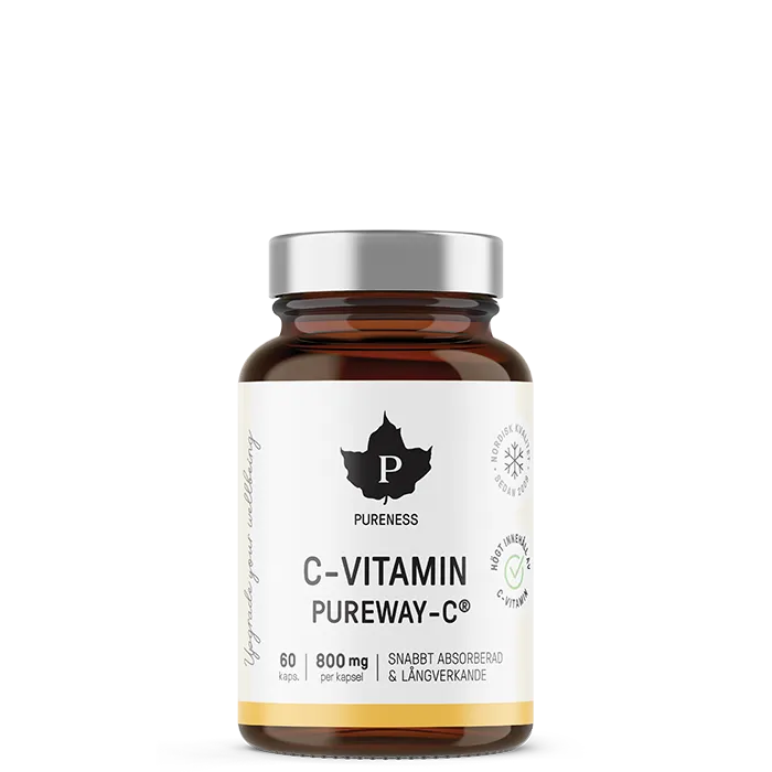 Pureness Pureway C-Vitamin Langtidsvirkende, 60 kapsler