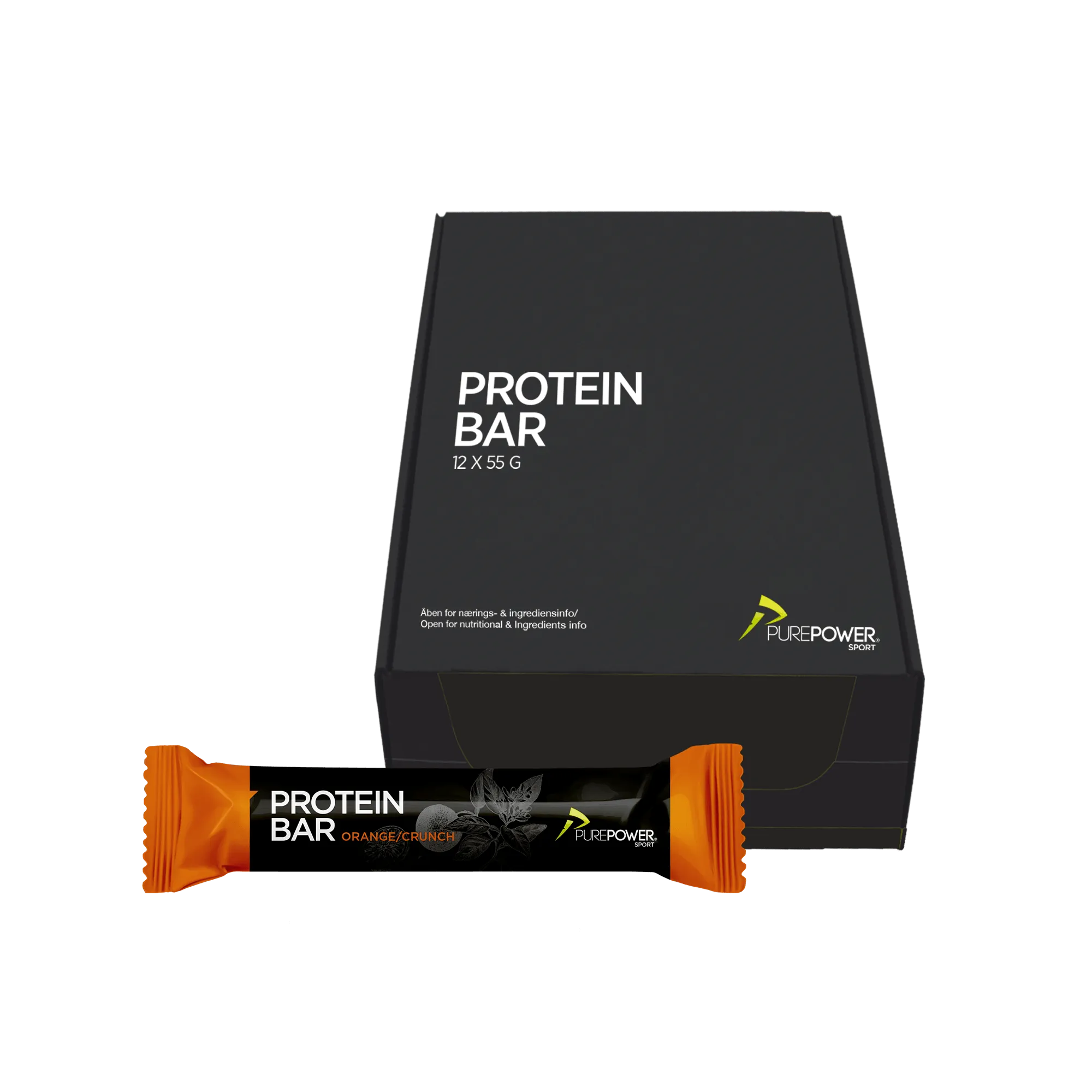PurePower Appelsin Proteinbar 12 stk PurePower Appelsin Proteinbar 12 stk