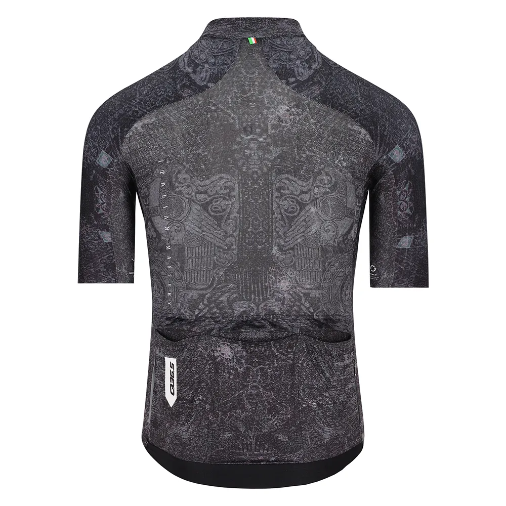 Q36.5 Gregarius Pro Damask Kort Ermet Trøye Q36.5 Gregarius Pro Damask Kort Ermet Trøye