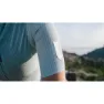 Q36.5 L1 Pinstripe Pro Kort Ermet Trøye Refurbished, Acquamarina blue