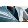 Q36.5 L1 Pinstripe Pro Kort Ermet Trøye Refurbished, Acquamarina blue