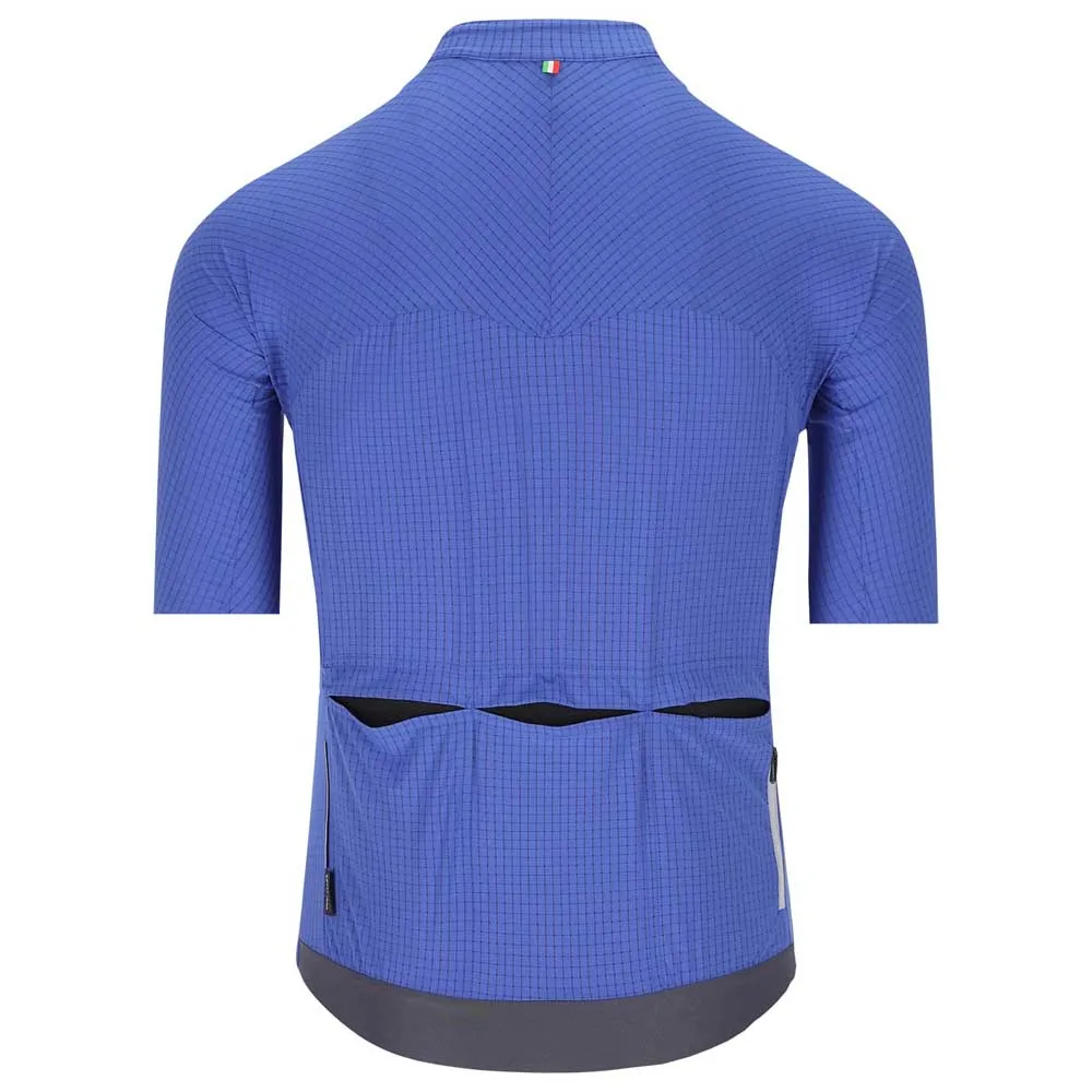 Q36.5 Pinstripe Pro Nibali Kort Ermet Trøye, Ocean blue