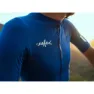Q36.5 Pinstripe Pro Nibali Kort Ermet Trøye, Ocean blue