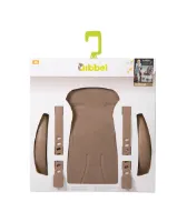 Qibbel Stylingsett deluxe til bakmontert barnesete, brun Qibbel Stylingsett deluxe til bakmontert barnesete, brun