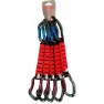 Qi'roc Urano Poliamida Recto+curvo+poliamida 16/25x160 Mm Karabinkrok 5 Enheter, Grey / blue / red, One Size
