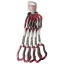 Qi'roc Urano Straight/curve+express Dyneema 12x120 Mm+mini Karabinkrok 5 Enheter, Maroon / grey, One Size