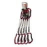 Qi'roc Urano Straight/curve+express Dyneema 12x170 Mm+mini Karabinkrok 5 Enheter, Maroon / grey, One Size