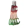 Qi'roc Wifi Straight/curve Clip+express Dyneema 10x120 Mm+mini Karabinkrok 5 Enheter, Red / green, One Size