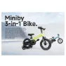 Qplay 3 In 1 Miniby 14´´ Sykkel, Black, One Size, Barnesykkel