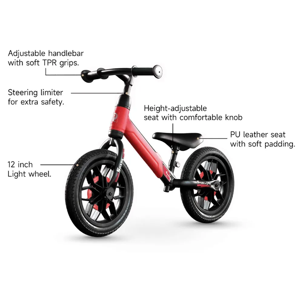 Qplay Spark 12´´ With Led Lights Løpesykkel, Barnesykkel