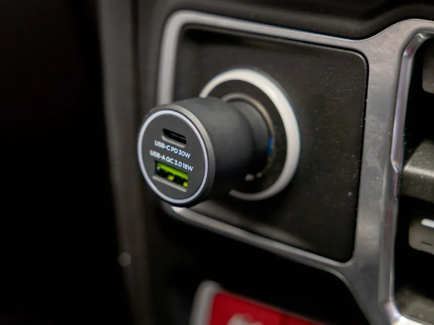 Quad Lock Dual USB 12V Car Charger