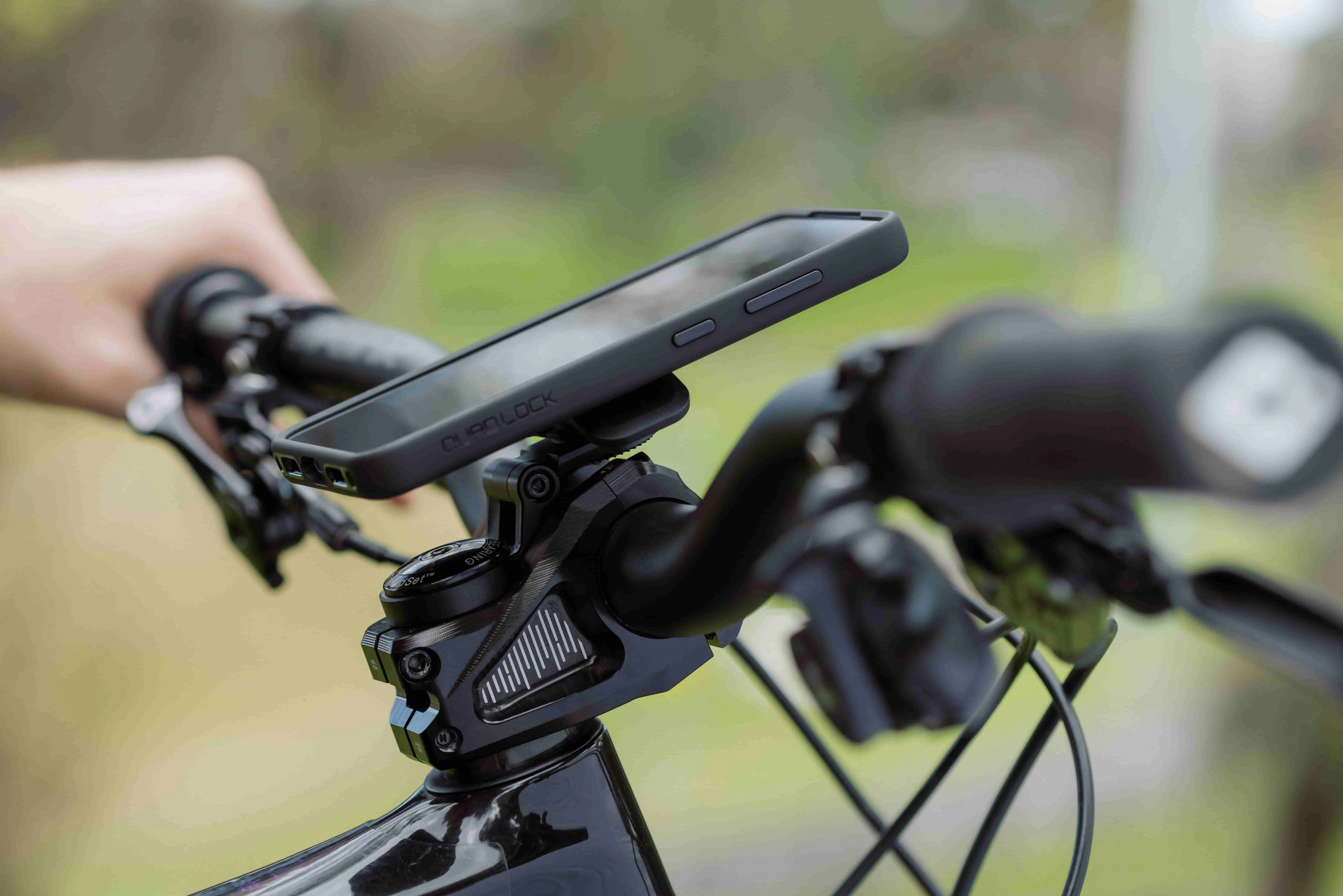 Quad Lock Stem Cap Mount Adjustable, Black, One Size