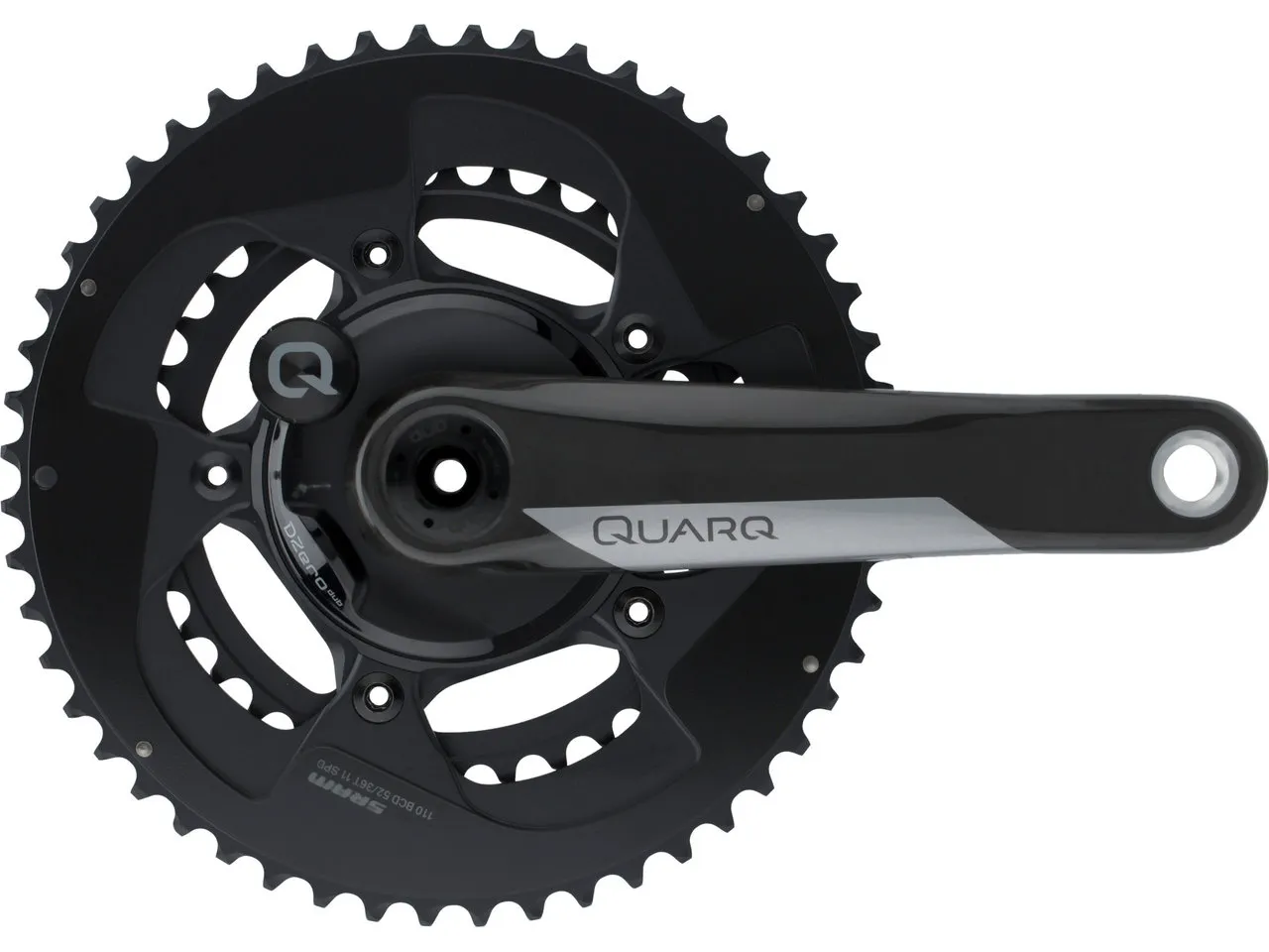 Quarq DZero DUB Powermeter Compact Carbon Kurbelgarnitur