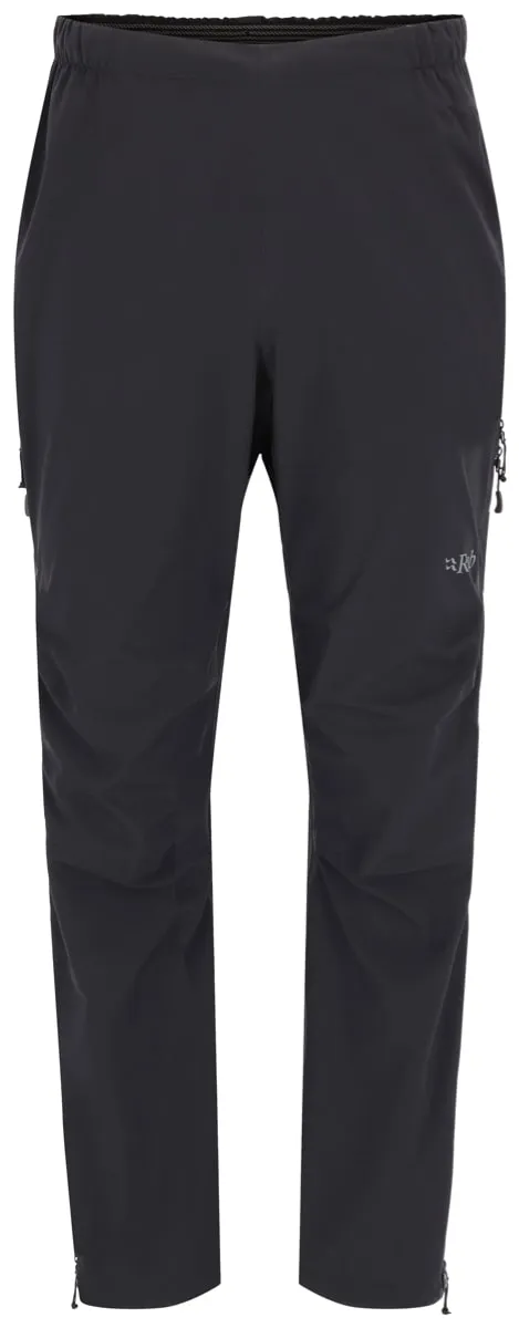 Rab Men's Firewall Waterproof pants, Black Rab Men's Firewall Waterproof pants, Black