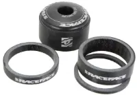 Race Face Carbon Spacersett Carbon, 2.5,10 og 15mm foringer + Topcap
