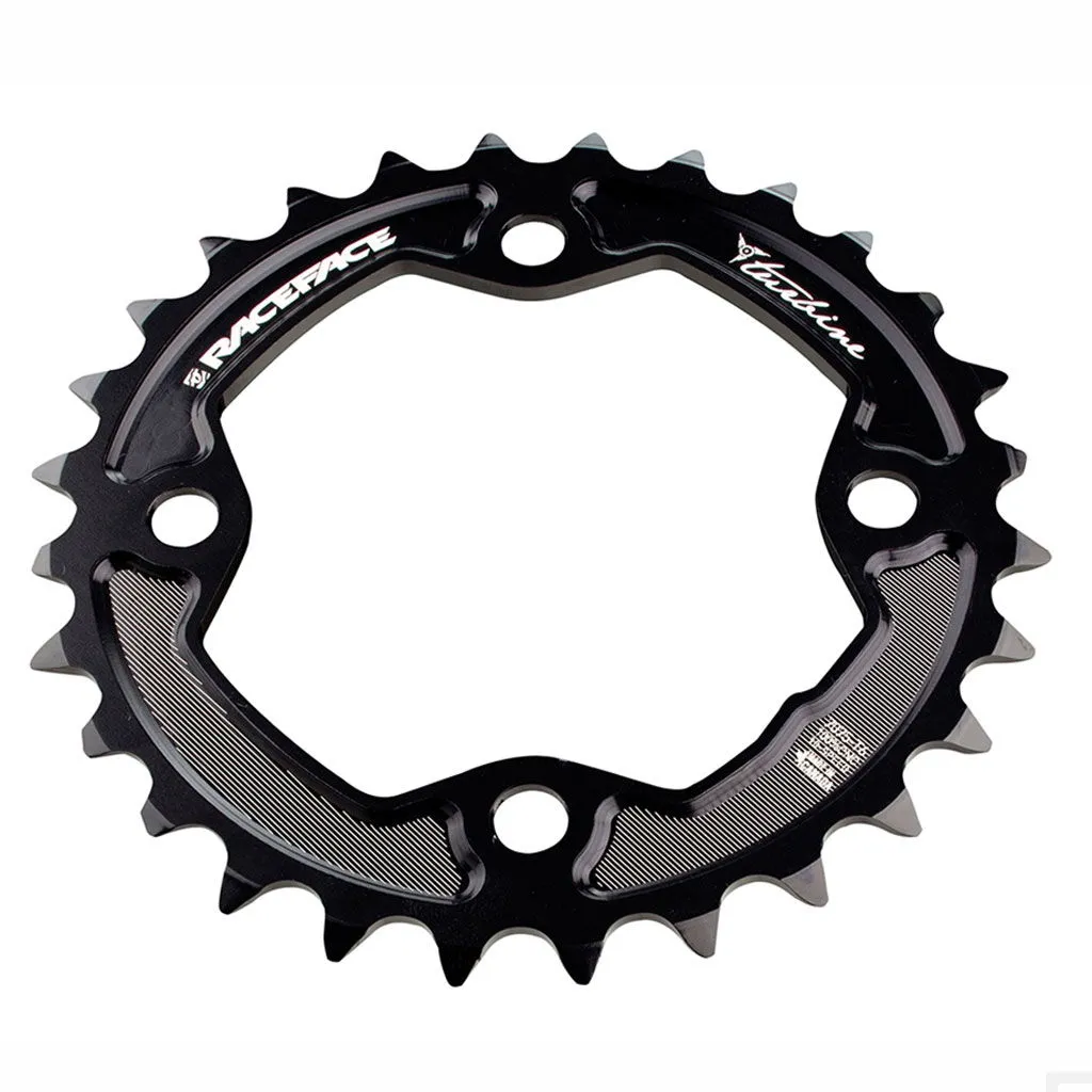 Race Face Turbine Krankdrev 80mm BCD, 4 arm, 10 delt, sort, 28t