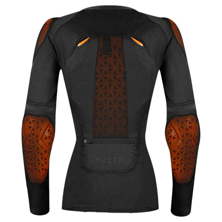 RACER Motion Top Woman Kort Ermet Beskyttelsesjersey, Black