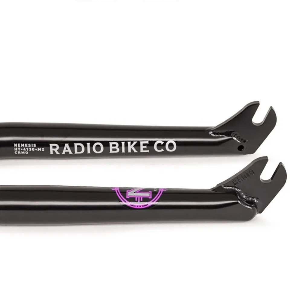 Radio Nemesis Bmx-gaffel, Black, 20", Rigid