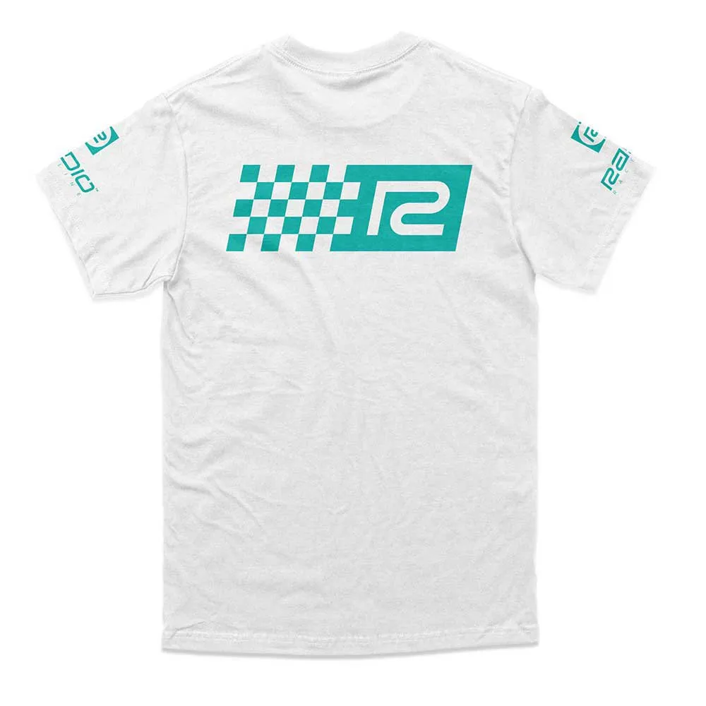 Radio Raceline Back Print Kortarmet T-skjorte