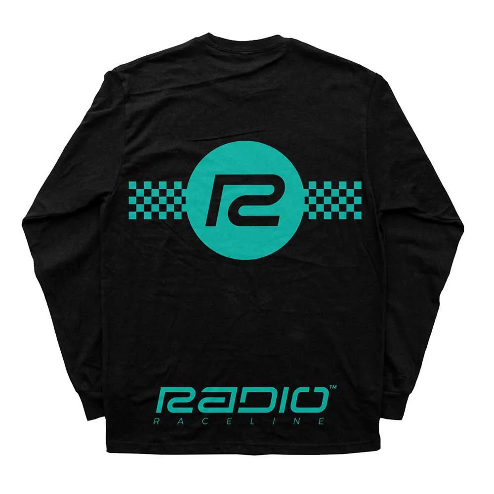 Radio Raceline Checker Langarmet T-skjorte Radio Raceline Checker Langarmet T-skjorte