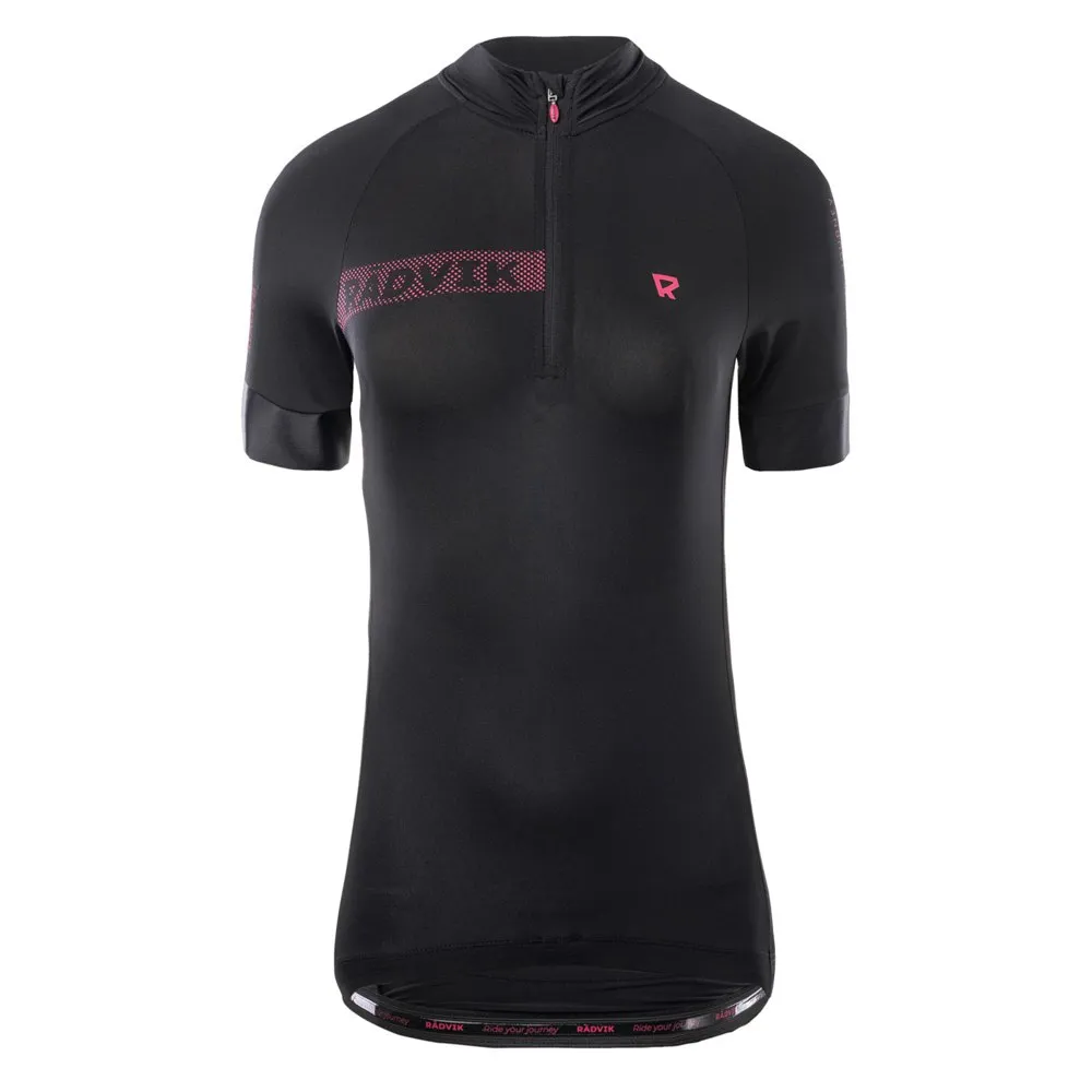 Radvik Alpha Lds Kort Ermet Trøye, Black / azalea