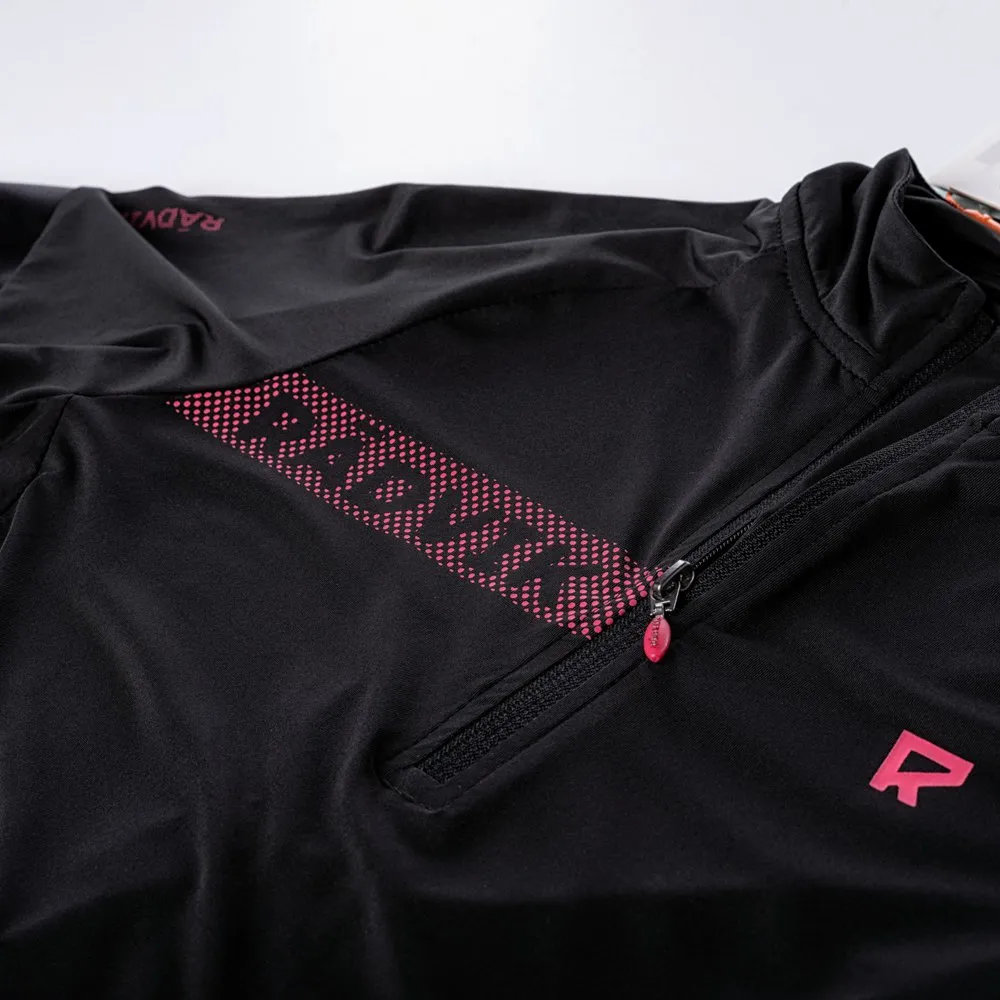 Radvik Alpha Lds Kort Ermet Trøye, Black / azalea