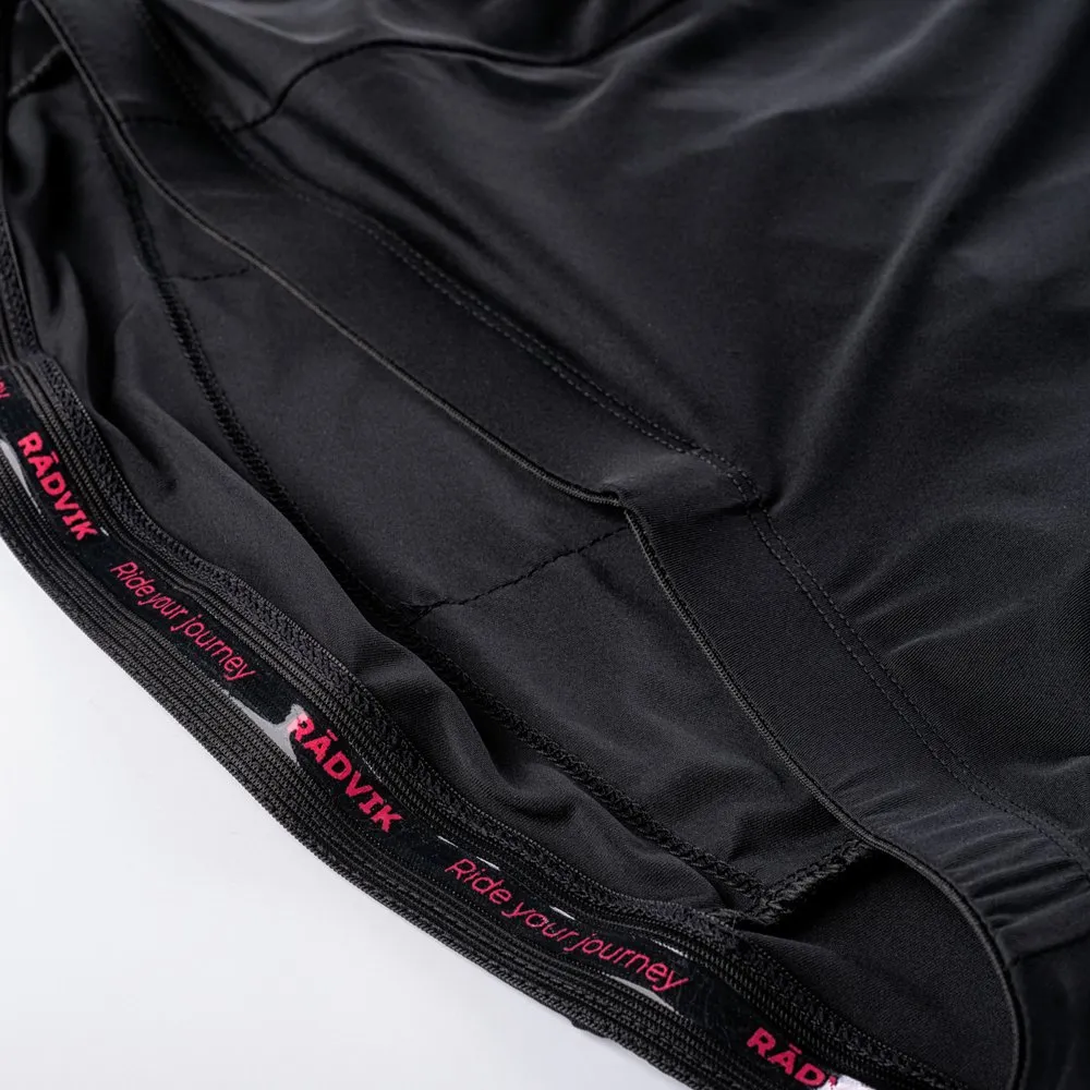 Radvik Alpha Lds Kort Ermet Trøye, Black / azalea