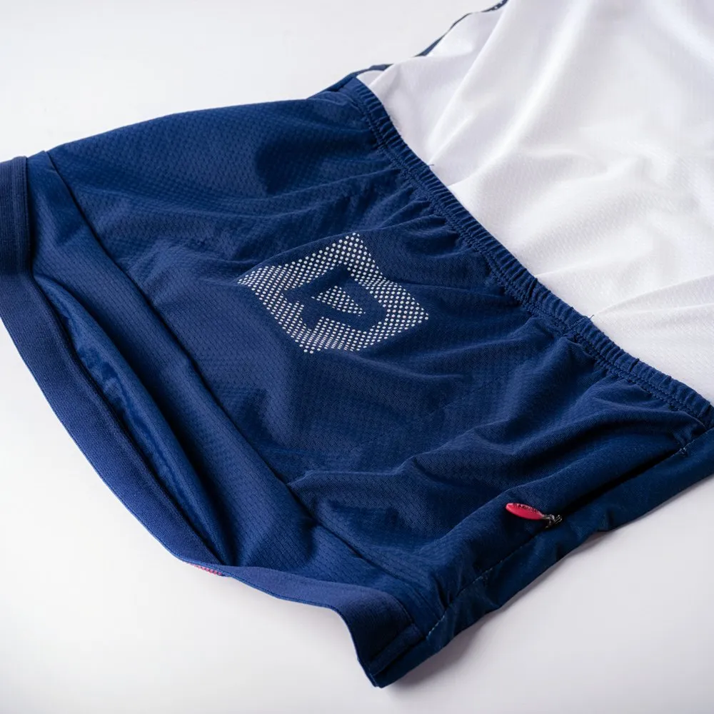 Radvik Echo Lds Kort Ermet Trøye, Medieval blue / bright white, L Radvik Echo Lds Kort Ermet Trøye, Medieval blue / bright white, L