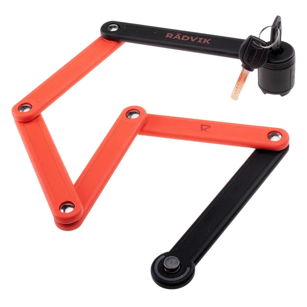 Radvik Fjordane Foldelås, Black / tangerine tango, One Size Radvik Fjordane Foldelås, Black / tangerine tango, One Size