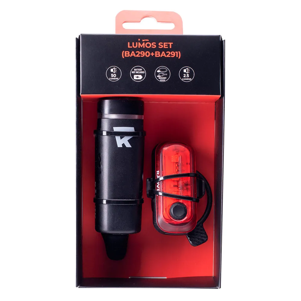 Radvik Lumos Sykkellyktesett, Black, One Size Radvik Lumos Sykkellyktesett, Black, One Size