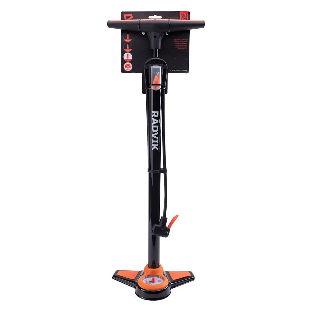 Radvik Rader Sykkelpumpe, Black, 160psi