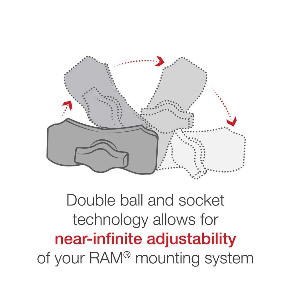 Ram Mounts Tough-strap™ Double Ball Universal Kameramontering, Black, One Size Ram Mounts Tough-strap™ Double Ball Universal Kameramontering, Black, One Size