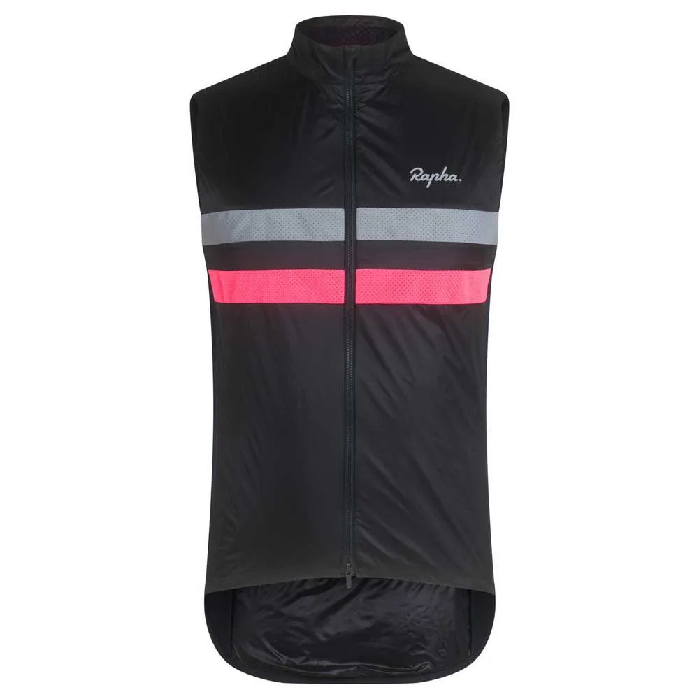 Rapha Brevet Insulated Vest, Dark navy / hi-vis pink / silver Rapha Brevet Insulated Vest, Dark navy / hi-vis pink / silver