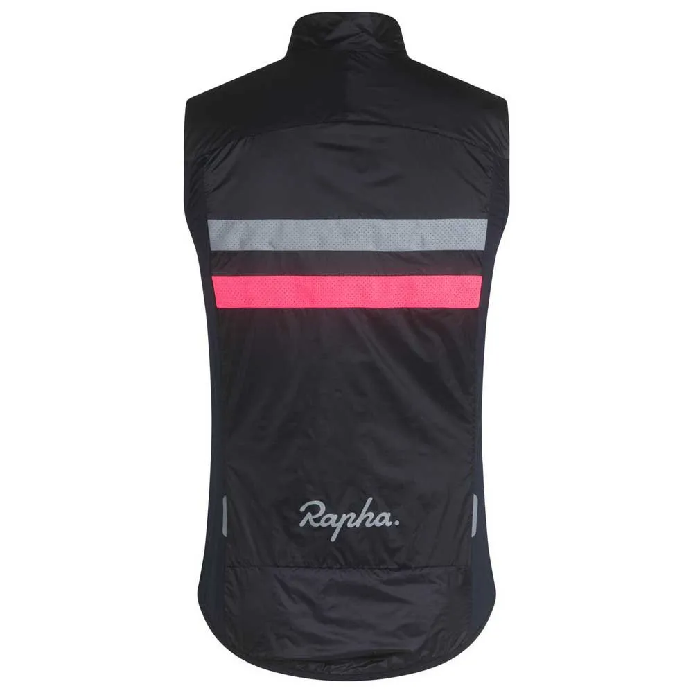 Rapha Brevet Insulated Vest, Dark navy / hi-vis pink / silver Rapha Brevet Insulated Vest, Dark navy / hi-vis pink / silver