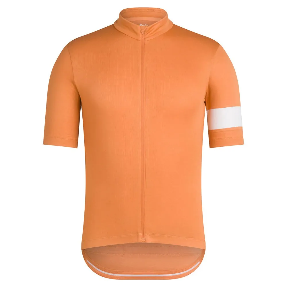 Rapha Classic Road Kort Ermet Trøye, Dusted orange / white, S
