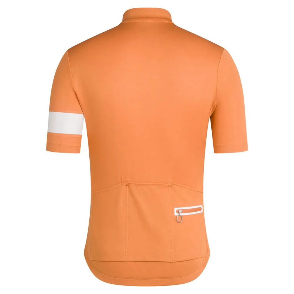 Rapha Classic Road Kort Ermet Trøye, Dusted orange / white, S