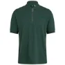 Rapha Logo Zip Polo, Dark green marl