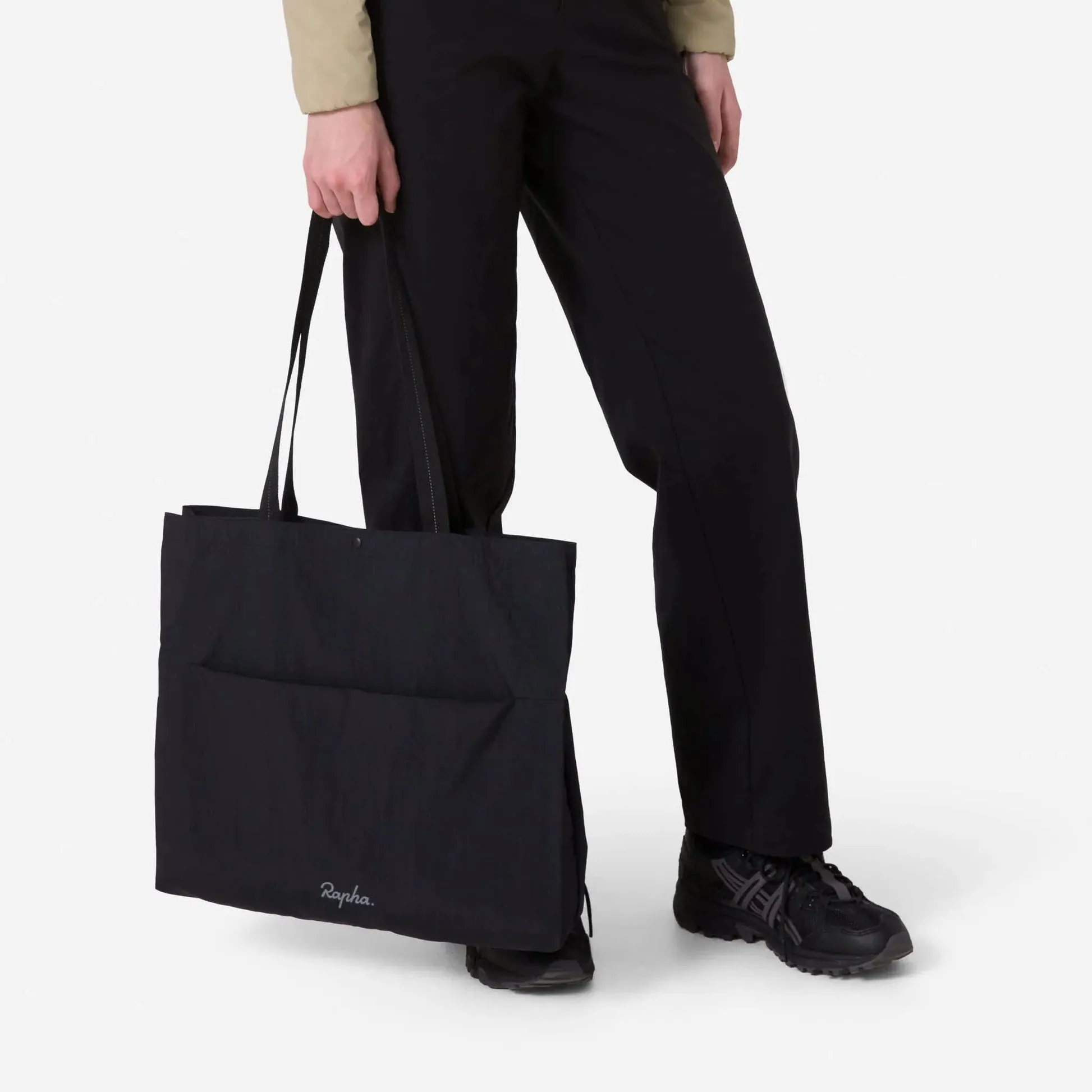 Rapha Tech Tote, Black/silver reflective Rapha Tech Tote, Black/silver reflective