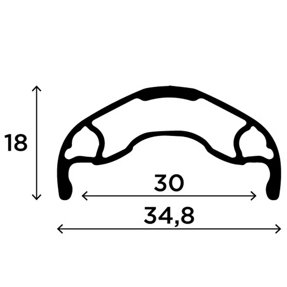Rapida Boost 27.5´´ Disc Terrengsykkel Forhjul, Black, 15 x 110mm