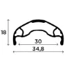 Rapida Boost 27.5´´ Disc Terrengsykkel Forhjul, Black, 15 x 110mm