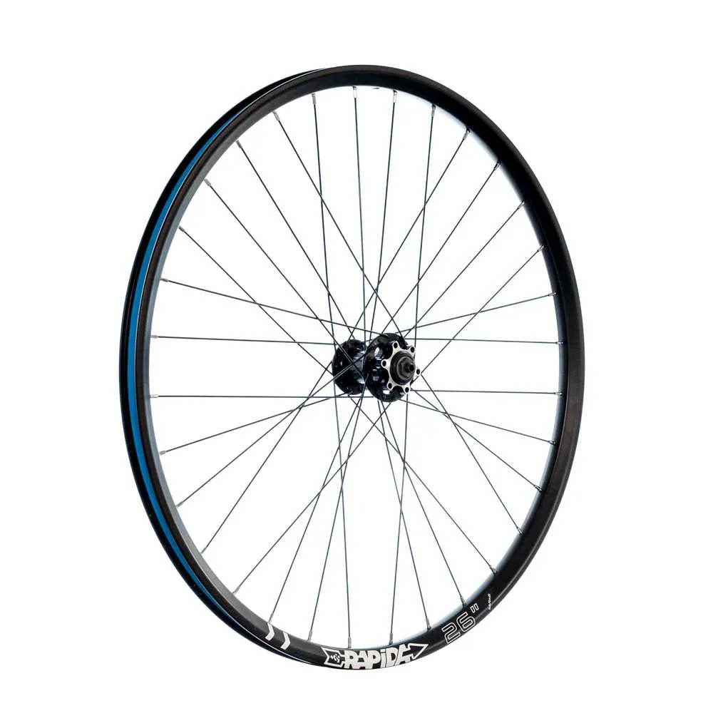 Rapida Taurus 26´´ Disk Terrengsykkel Forhjul, Black, One Size, One Size