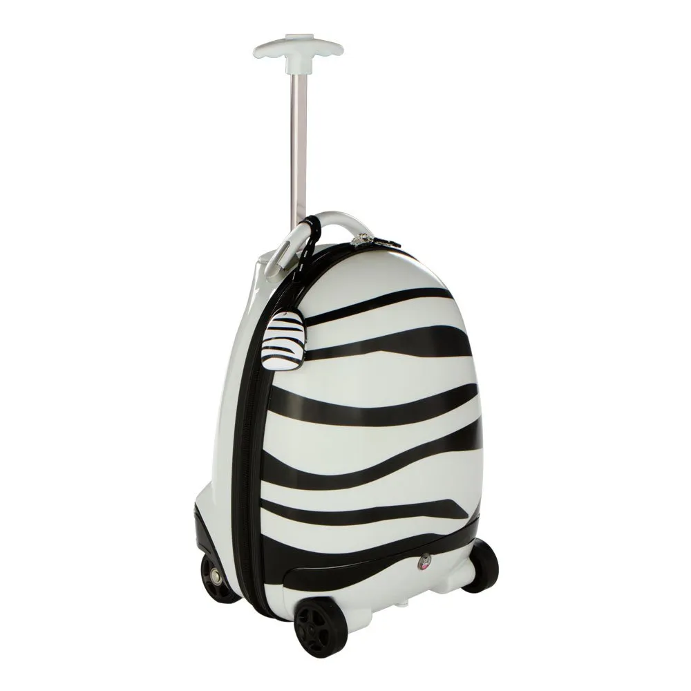 Rastar Zebra Ryggsekk Med Hjul, White / black