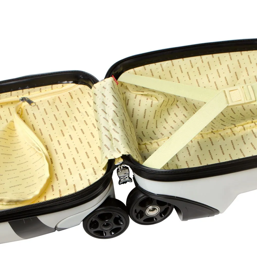 Rastar Zebra Ryggsekk Med Hjul, White / black