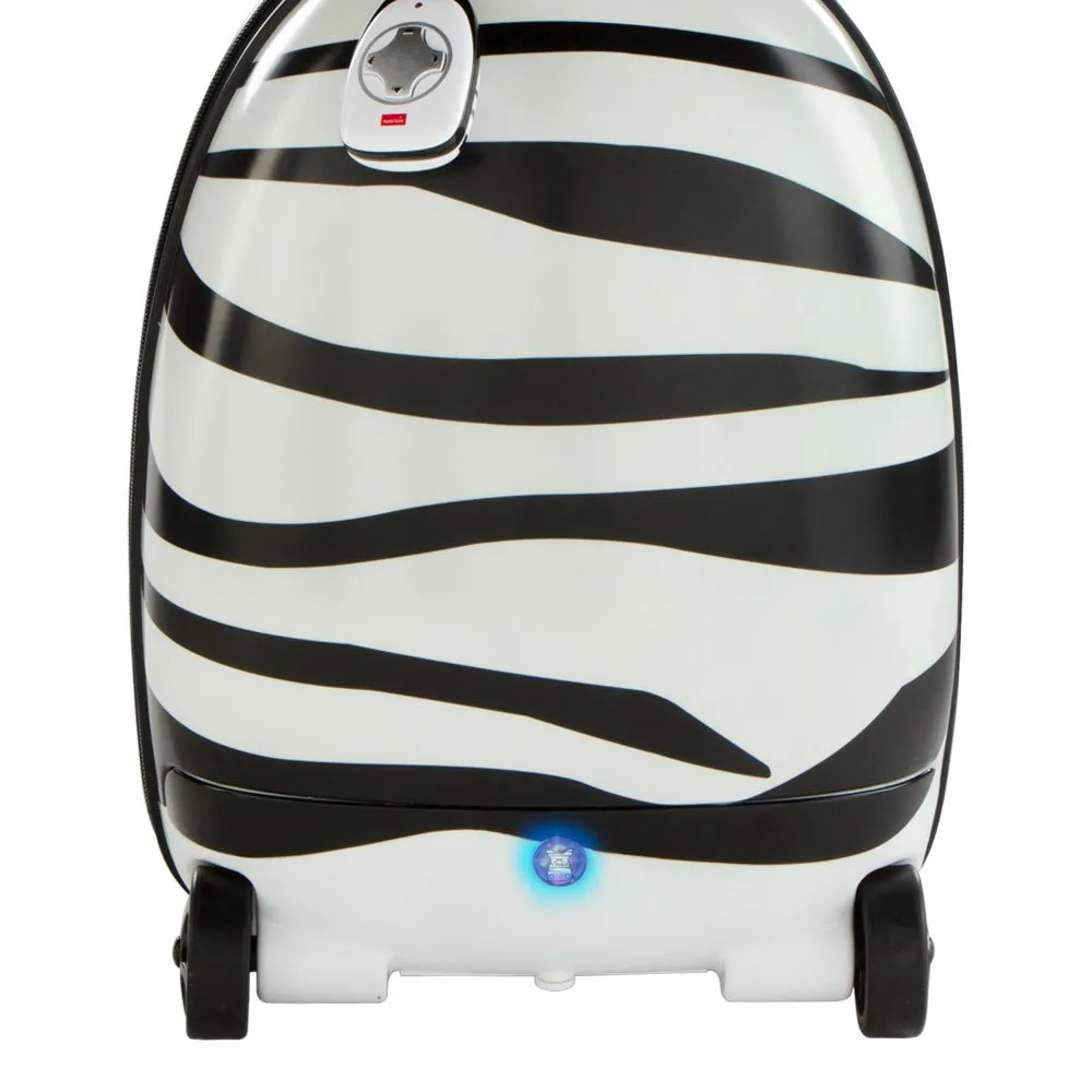 Rastar Zebra Ryggsekk Med Hjul, White / black