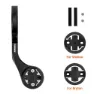 Ravemen Garmin/bryton/wahoo Sykkelcomputerfeste, Black, One Size